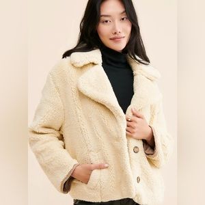 Free People Joplin Cozy Jacket in Ivory